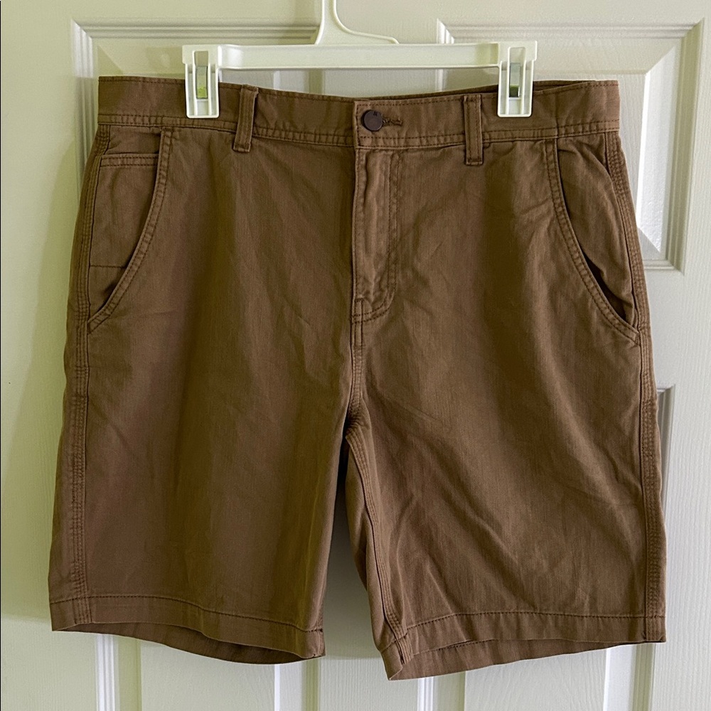 Men’s Banana Republic Tan Flat Front Shorts Size 34